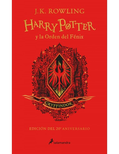 Harry Potter y la Orden del Fenix edicion Gryffindor del 20º aniversario Harry Potter